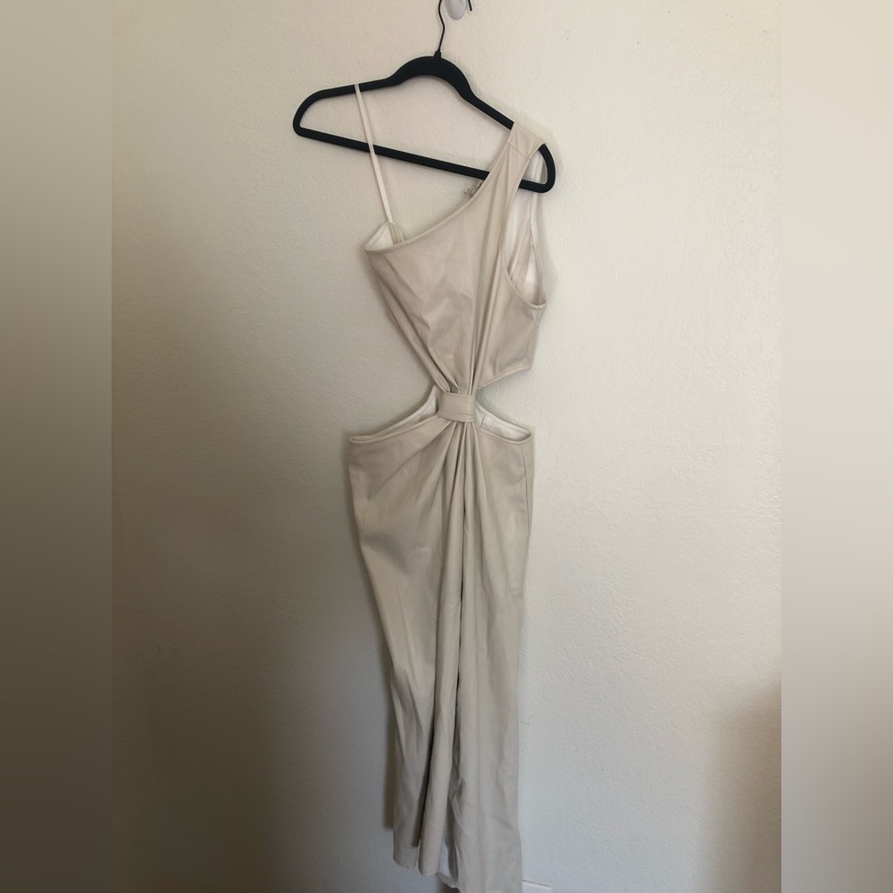 NEW Topshop one should faux Leather cutout dress - Picture 3 of 4